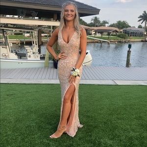 Stunning boutique beaded, Primavera Prom Dress, Size 0, Worn Once for 2-3 hours